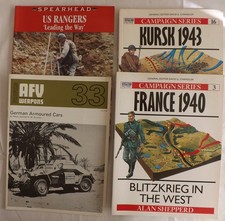 FOUR X WW2 INTEREST-FRANCE 1940/KURSK/U.S. RANGERS / GERMAN ARMOURED CARS
