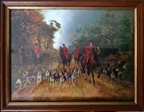 Dufex framed foil print - -, hunt