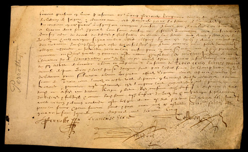 Pre 1603 french document - pre-1603, ms.