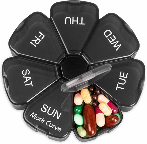 Portable weekly pill box - portable,