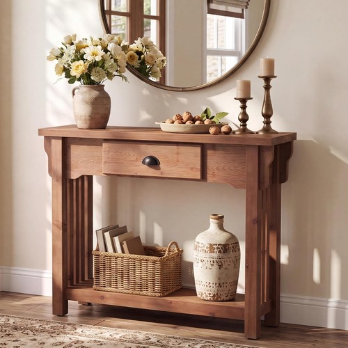 Solid wood console - solid,