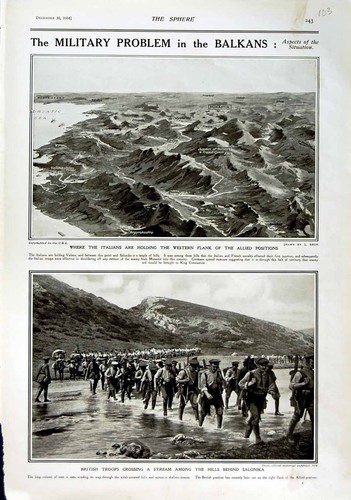 Original old antique print - old,
