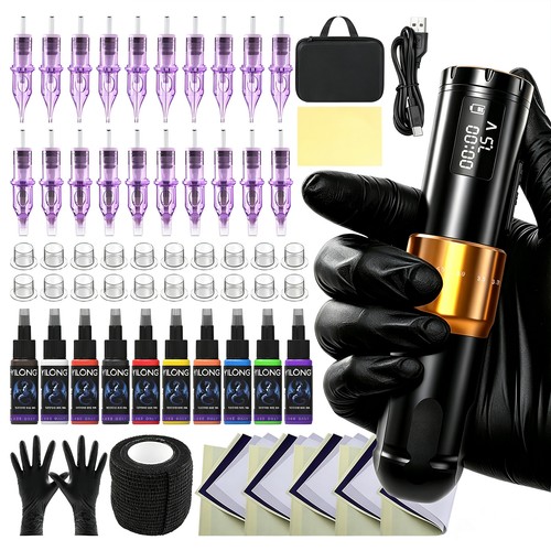 Wireless tattoo gun adjustable - gun,