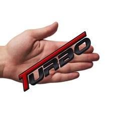 3D Turbo Metal Car Stickers