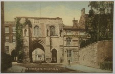 Winchester Postcard - The Westgate & Plume of Feathers Inn, Hampshire c.1910s