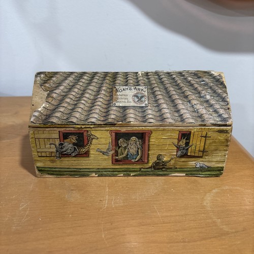 Antique wooden noah ark - wooden, noah's