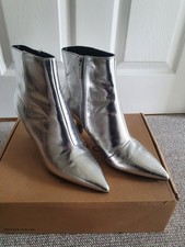 Silver Pointed Office Ankle