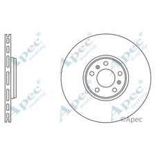 2x Brake Discs Vented For VW