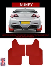 Universal RED Wide Body Mudflaps Mud Flaps Guard Fender W/Clips Rally Car Van UK