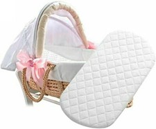 Moses Basket Baby Crib Quilted