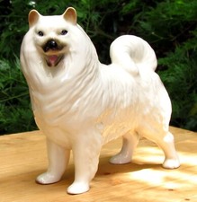 Ceramic Samoyed/Husky Dog Figurine - Rare