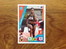 Carmelita Jeter - London 2012 Olympics - Adrenalyn XL Trading Card. Free UK P&P