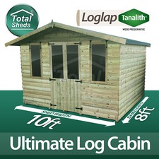 10X8 ULTIMATE LOG CABIN SUMMER