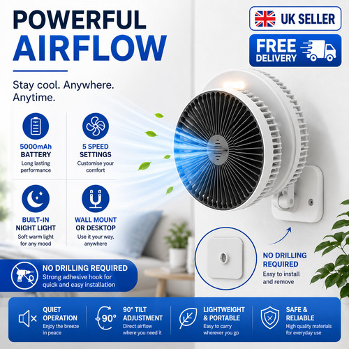 Portable rechargeable wall - rechargeable,