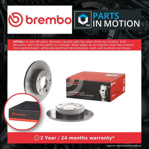 Brake discs pair solid fits - brake,