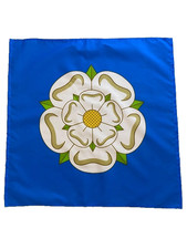 23” x 23” (59 cm x 59 cm) Yorkshire Rose New County Flag Bandana Scarf Neck Tie