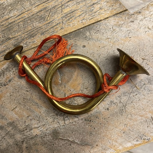 Vintage brass french horn - vintage,