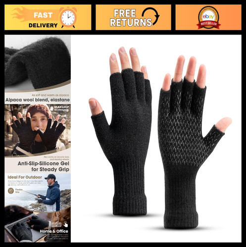 Warm alpaca wool fingerless - warm,