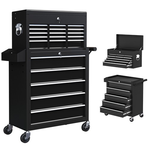 Homcom rolling tool chest - rolling,