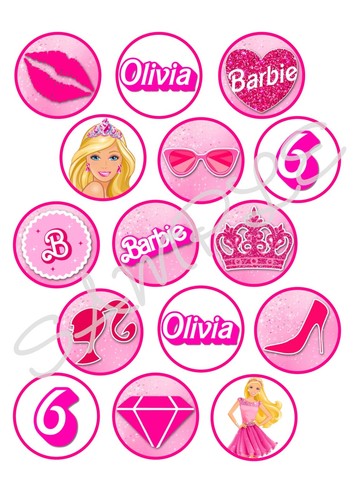 Personalised edible barbie - edible,