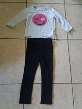 H&M Girl Top emoji Flip Sequin