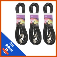 3 x QTX 6M DMX Lighting XLR