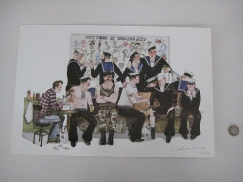 Signed print andrew wing - by,