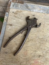 Vintage Hog Ring Pliers Rare 2 Headed Different Sizes Unique 