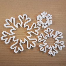 Snowflake Winter Snow Shape Cookie Cutter Dough Biscuit Pastry Fondant Sharp