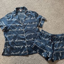 Victorias Secret Satin Look Pyjama Set Size S