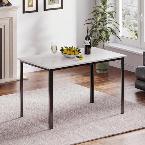 Dining table marble effect - dining,
