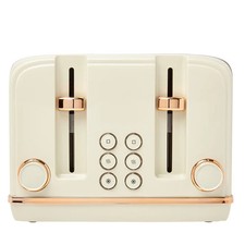 Haden Salcombe Cream and Copper 4 Slice Toaster