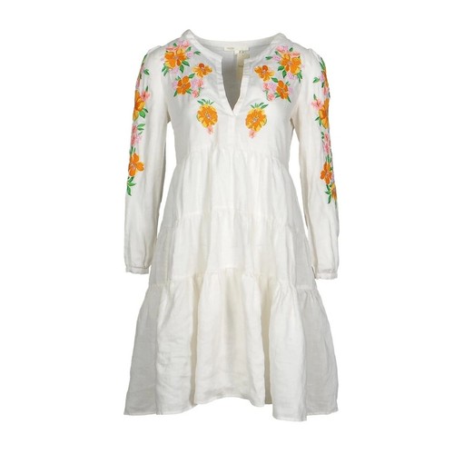 Maje rose blanc embroidered - rose,
