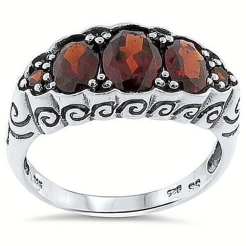Genuine garnet nouveau - nouveau, antique