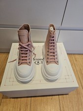 Alexander McQueen Women's Tread Slick Boot Pink, Size 5 / EU 38