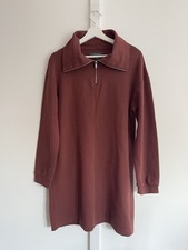 Primark Brown 1/4 Zip Collared