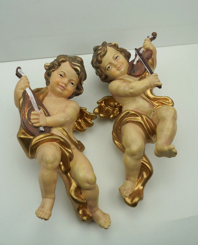 Vintage musical cherub - vintage, 10”
