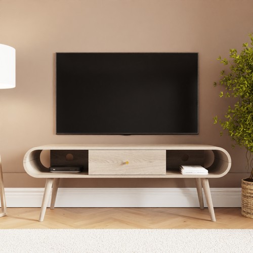 Vionna mid century curved - curved, tv