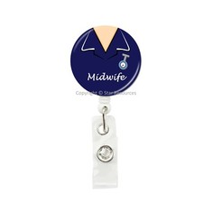 Midwife, Student Midwife ID Badge Reel For ID Card Or Key Holder - NHS Gift