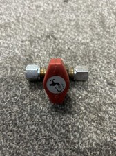 CARAVAN 8mm SINGLE GAS ISOLATION VALVE WITH NEW OLIVES