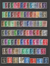 GB MACHIN COLLECTION 1/2P - £1 - 90 DIFFERENT Cat. Value over £100 - Fine Used