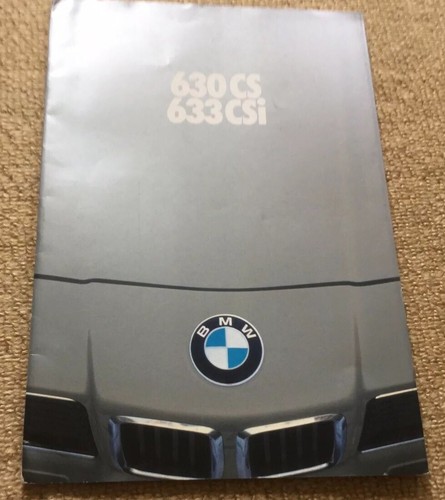 Bmw 630cs 633 csi - bmw,