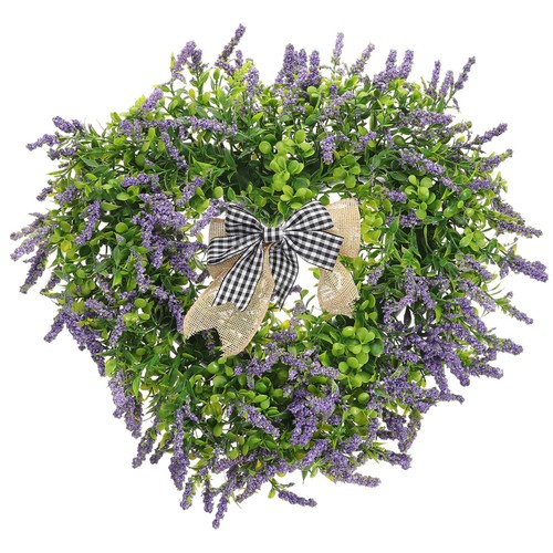 Lavender wreath front door - lavender,