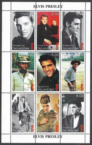 Elvis presley stamps set - elvis,