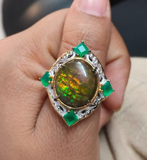 Natural Fire Ammolite Gemstone
