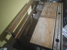 Vintage Double School Desk