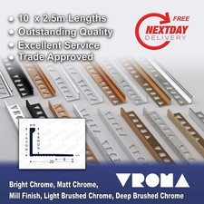 10x TILE TRIM - STRAIGHT EDGE
