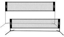 Opti 10ft Adjustable Tennis Badminton Net Set Open Box Portable w/ Bag