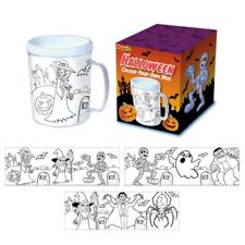 12-144  x Colour Your Own HALLOWEEN MUG Wholesale Job Lot Bulk Buy