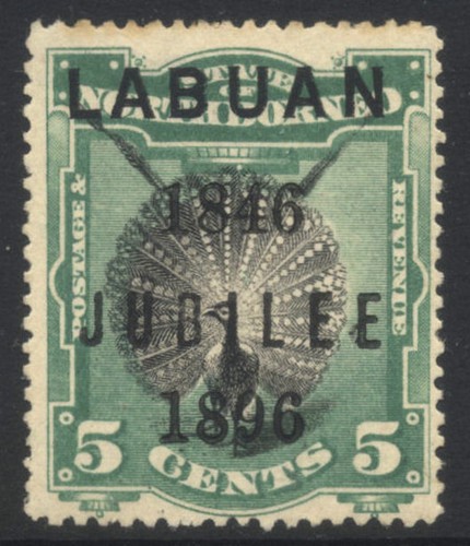 North borneo labuan - 1896, 5c